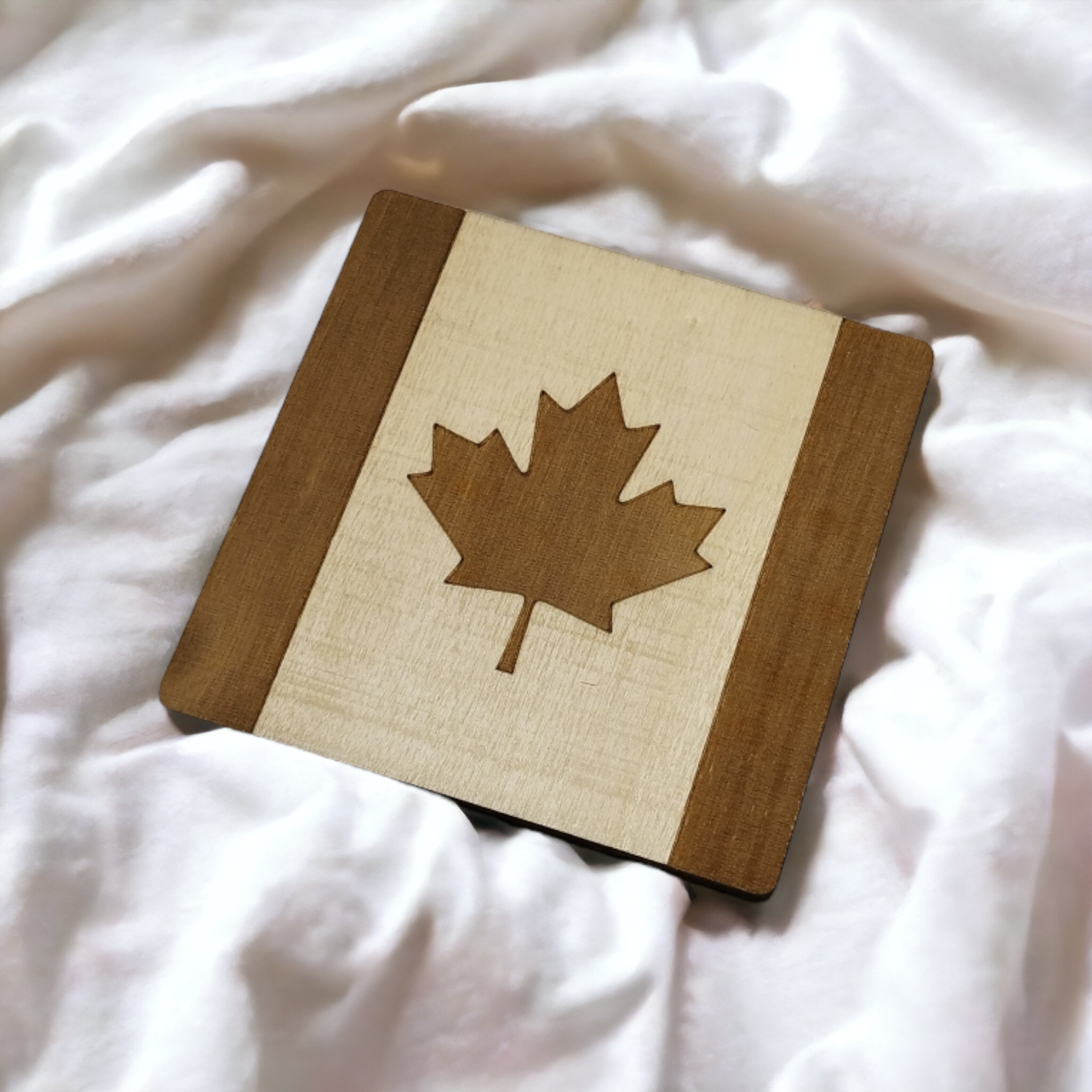 Flags Wooden Coasters - Handmade Gift - Housewarming - Wood Kitchenware