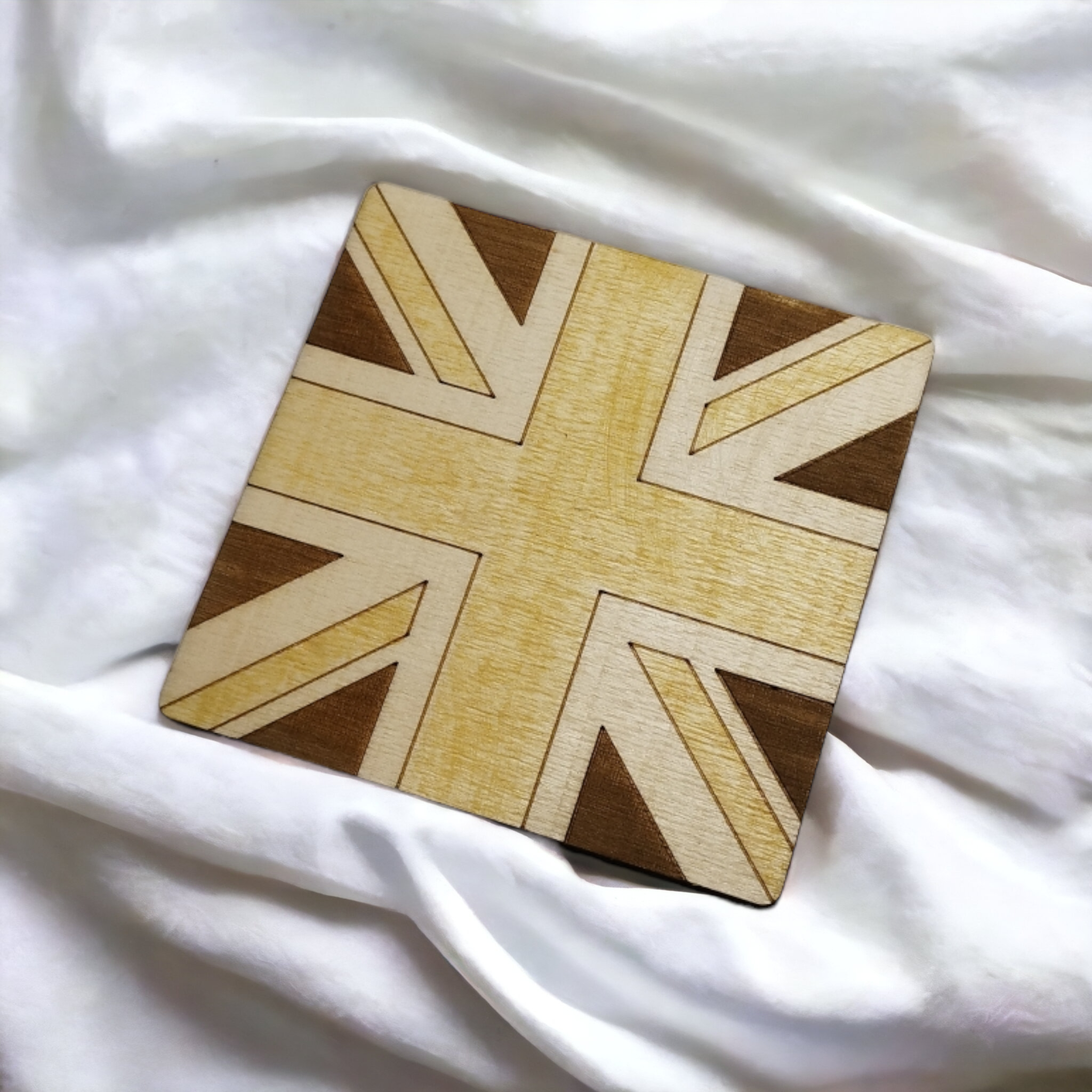 Flags Wooden Coasters - Handmade Gift - Housewarming - Wood Kitchenware